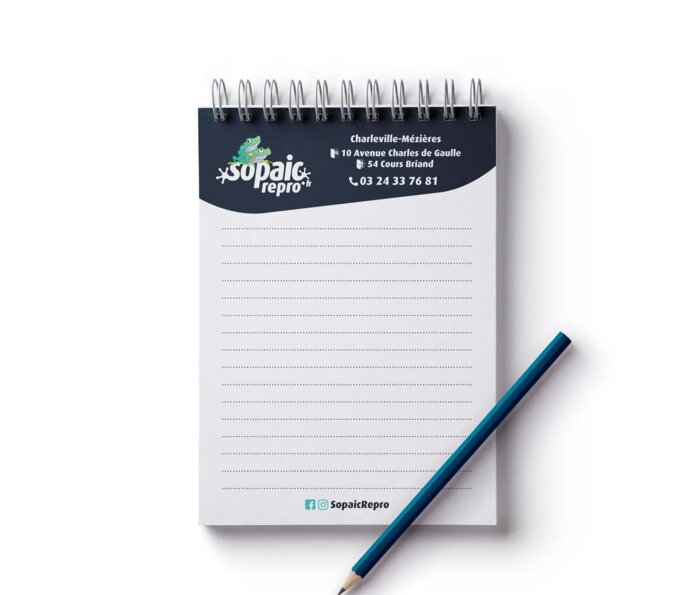 Bloc notes sans couverture